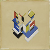 Theo van Doesburg, Cornelis van Eesteren. Contra-Construction Project (Axonometric). 1923