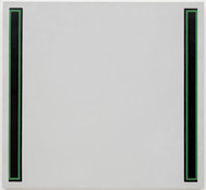 Jo Baer. Double-Bar, Grey (Green Line). 1968
