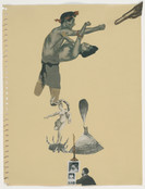 Cadavre Exquis, Esteban Francés, Remedios Varo, Oscar Domínguez, Marcel Jean. Untitled. 1935