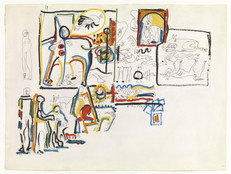 Jackson Pollock. Untitled (Animals and Figures). 1942