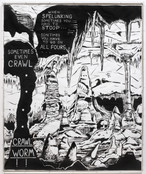 Mike Kelley. Exploring from Plato's Cave, Rothko's Chapel, Lincoln's Profile. 1985