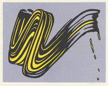 Roy Lichtenstein. Brushstroke. 1965