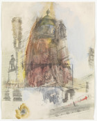 Robert Rauschenberg. Canto X: Circle Six, The Heretics from the series Thirty-Four Illustrations for Dante's Inferno. 1959-60