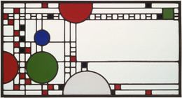 Frank Lloyd Wright. Clerestory windows from the Avery Coonley Playhouse, Riverside, IL. 1912