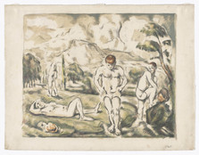 Paul Cézanne. The Bathers, large plate (Les baigneurs, grand planche). 1896-97