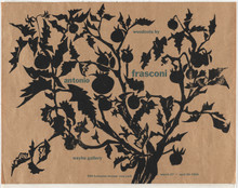 Antonio Frasconi. Woodcuts by Antonio Frasconi, Weyhe Gallery, 794 Lexington Avenue New York, March 27-April 30 1954. 1954