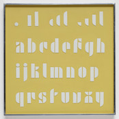 Josef Albers. Bauhaus Stencil Lettering System (Kombinations-Schrift). 1926–1928