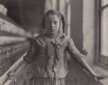 Lewis Wickes Hine. Girl Worker in Carolina Cotton Mill. 1908